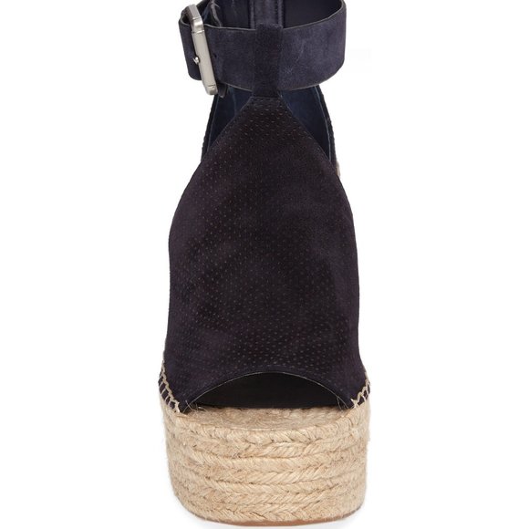 Marc Fisher New ANNIE Perf Suede Wedge Sandal NWOT - Picture 4 of 9